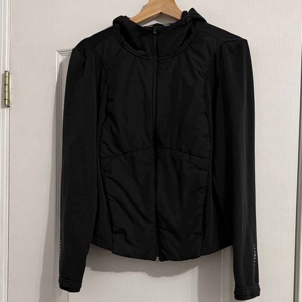 TUFF ATHLETICS Women's Black Hooded Jacket Large